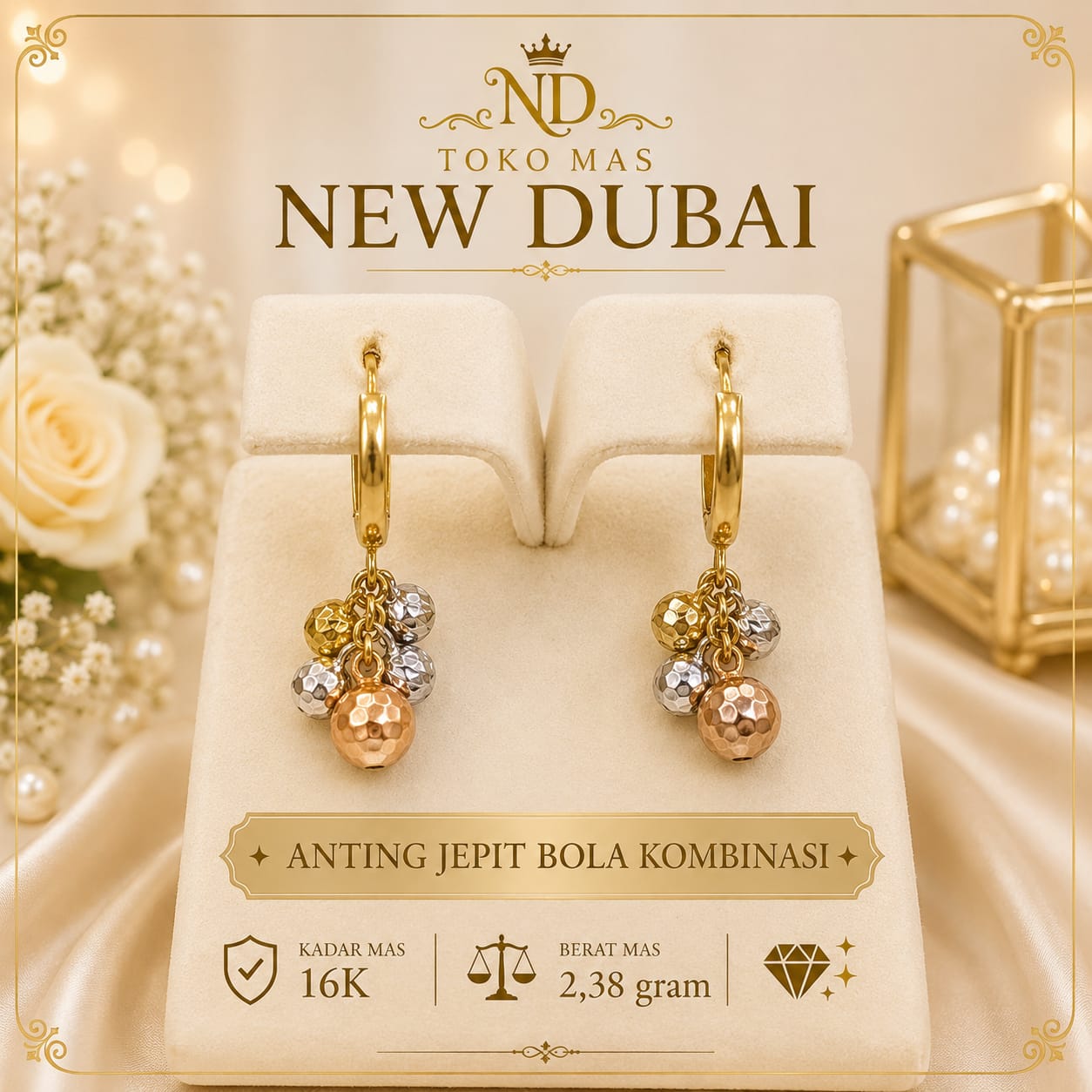 ANTING BULAT KOMBINASI
