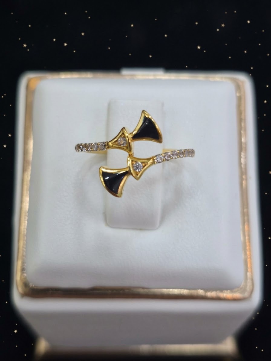 CINCIN KIPAS CAT HITAM LISTRING