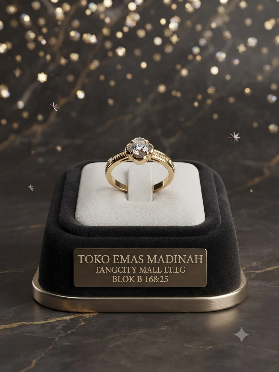 CINCIN SOLITER BUNGA UKIR M.S