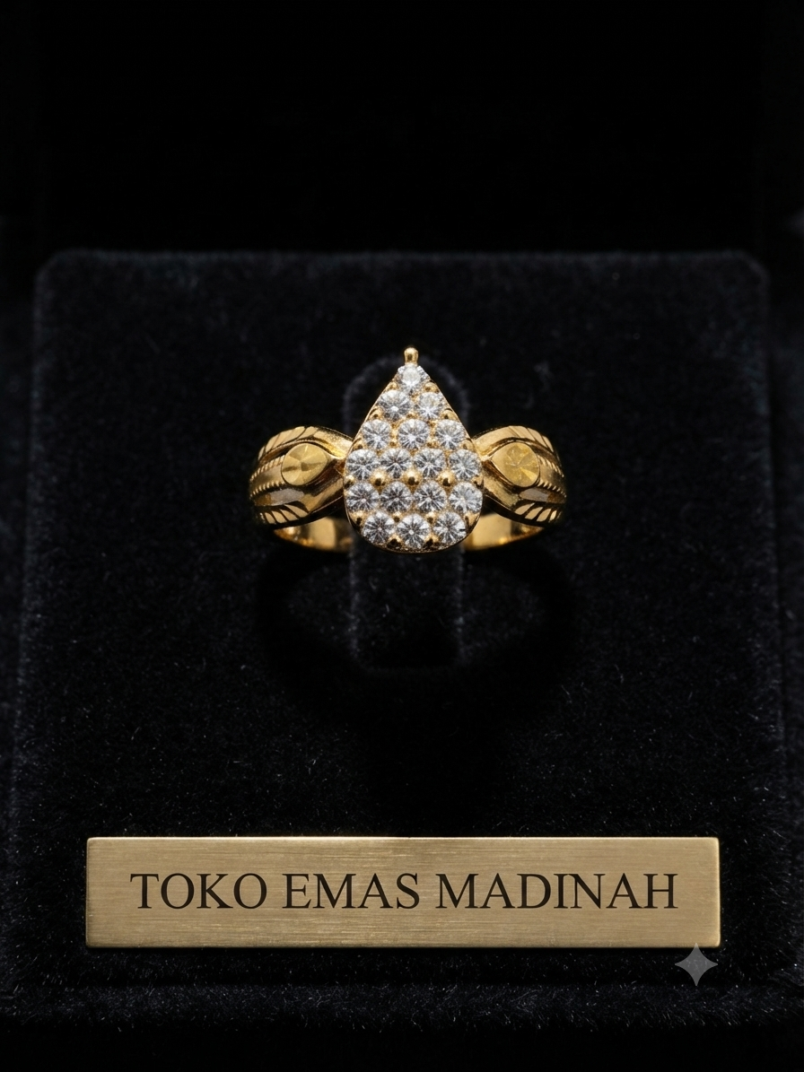 CINCIN PEAR SHAPE MOTIF UKIR