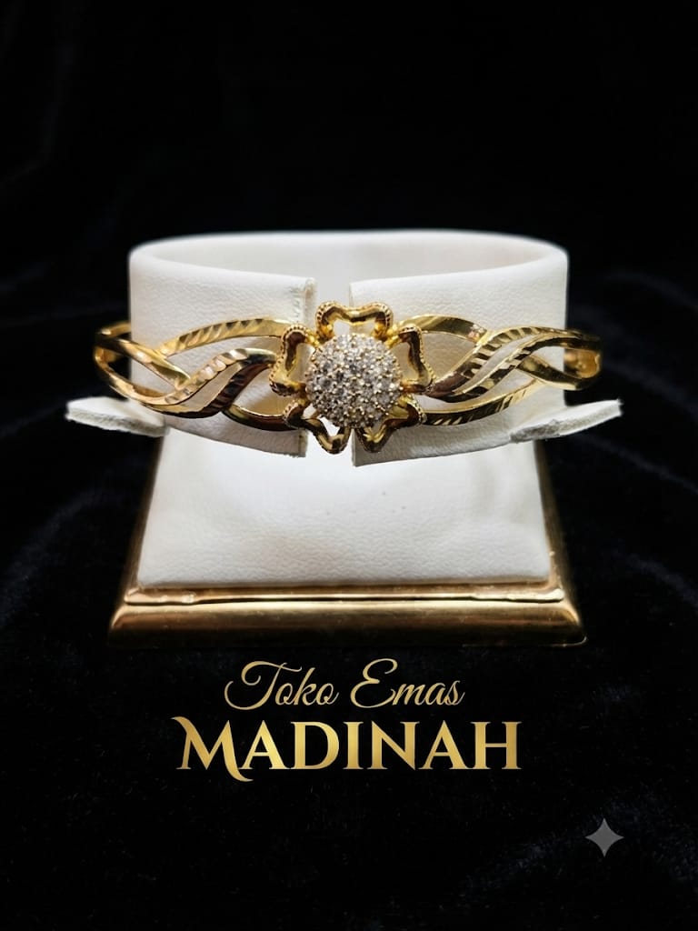 GELANG B BUNGA MATA AD GELOMBANG MOTIF