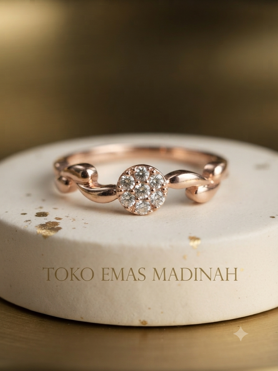 CINCIN DAUN GELOMBANG CLUSTER