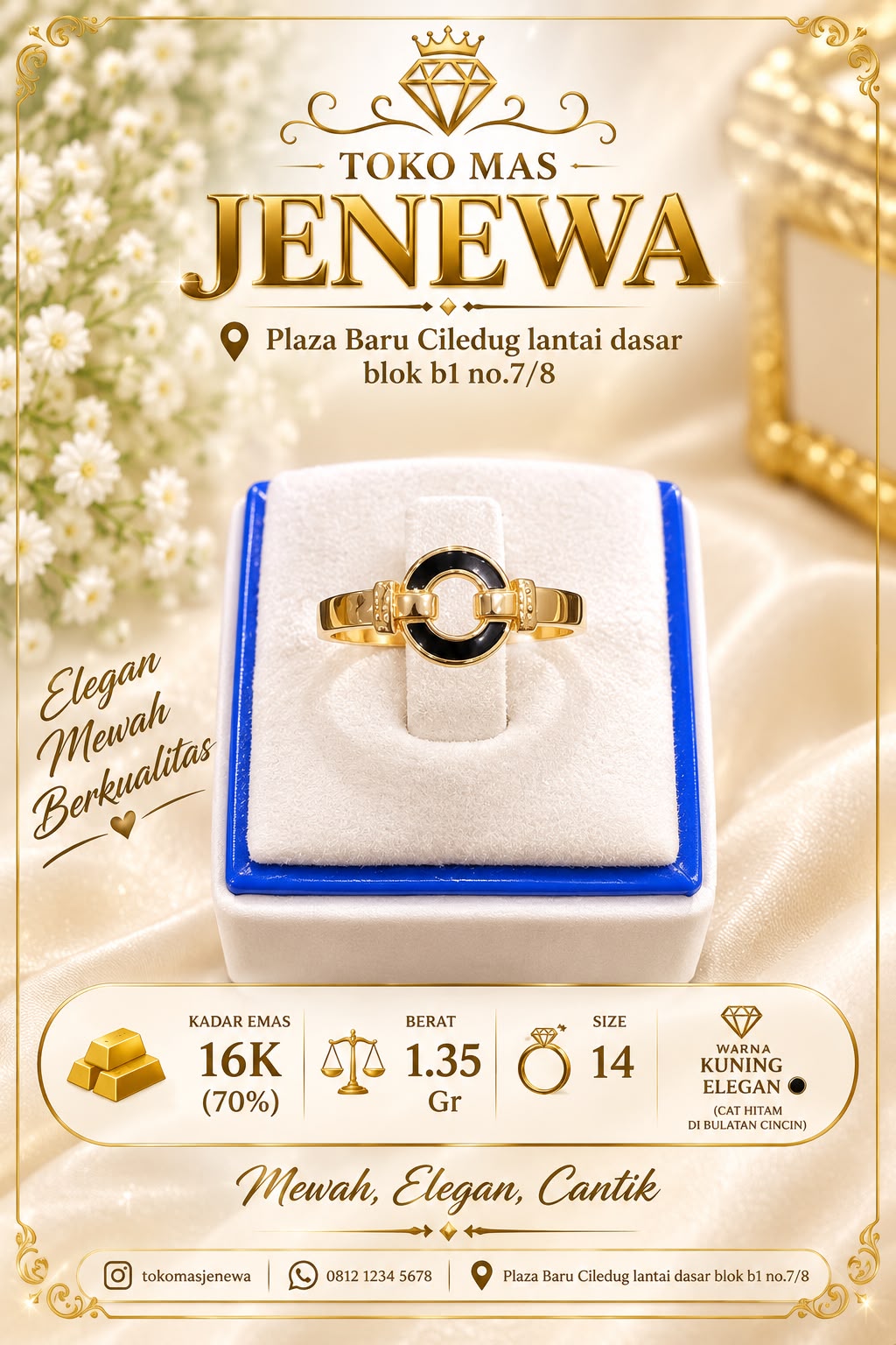 CINCIN BULAT CAT HITAM