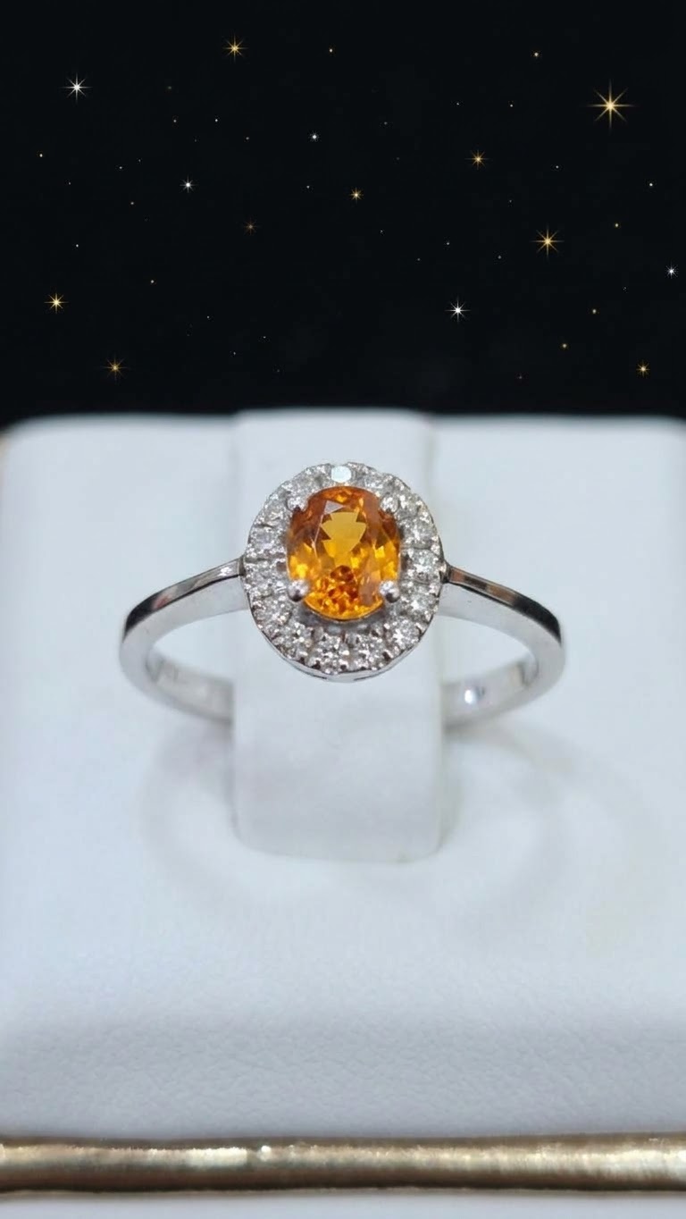 CINCIN HALO YELLOW SHAPPHIRE