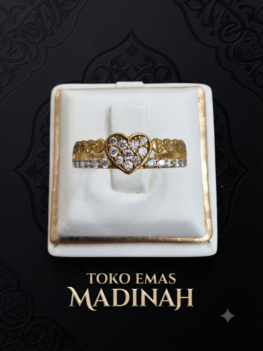 CINCIN LOVE 2 RING LISTRING MOTIF UKIR