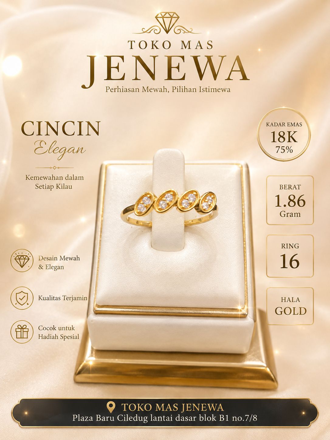 CINCIN 4 OVAL MATA