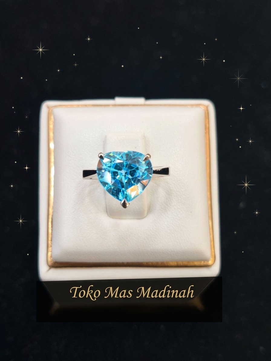CINCIN SOLITAIRE LOVA BLUE SAFFIRE
