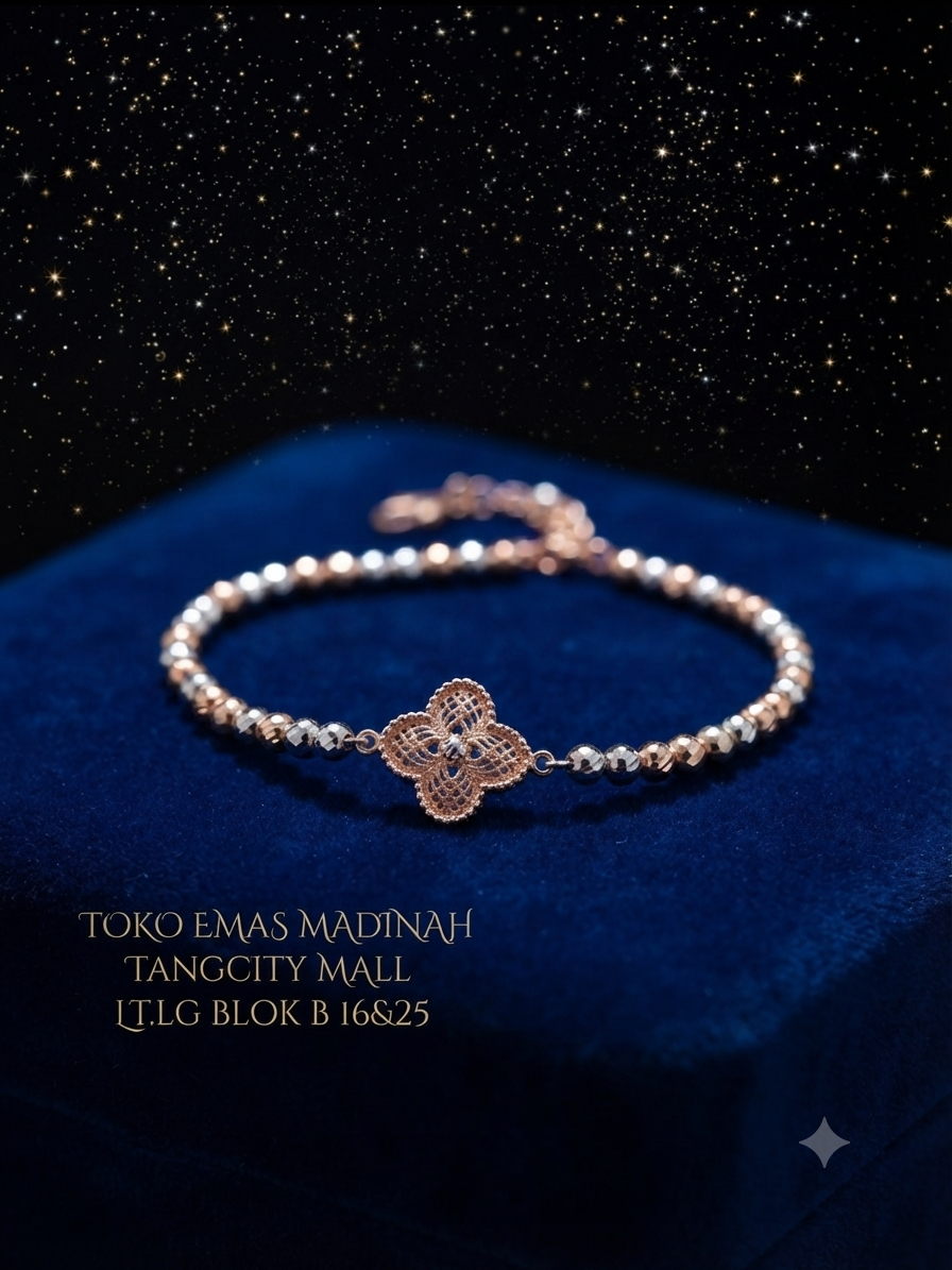 GELANG R BUNGA JARING AD BIJI LADA KOMBINASI