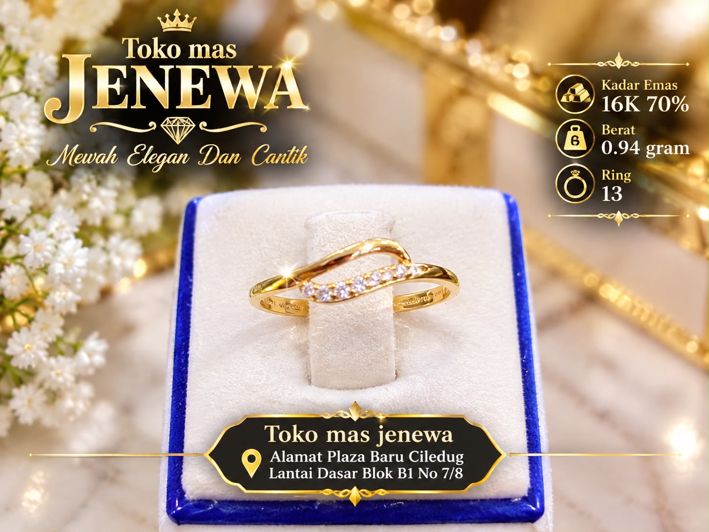 CINCIN GELOMBANG 1/2 MATA