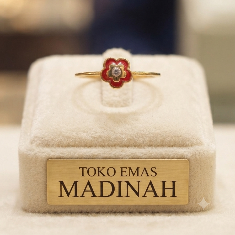 CINCIN BUNGA MERAH MATA AD