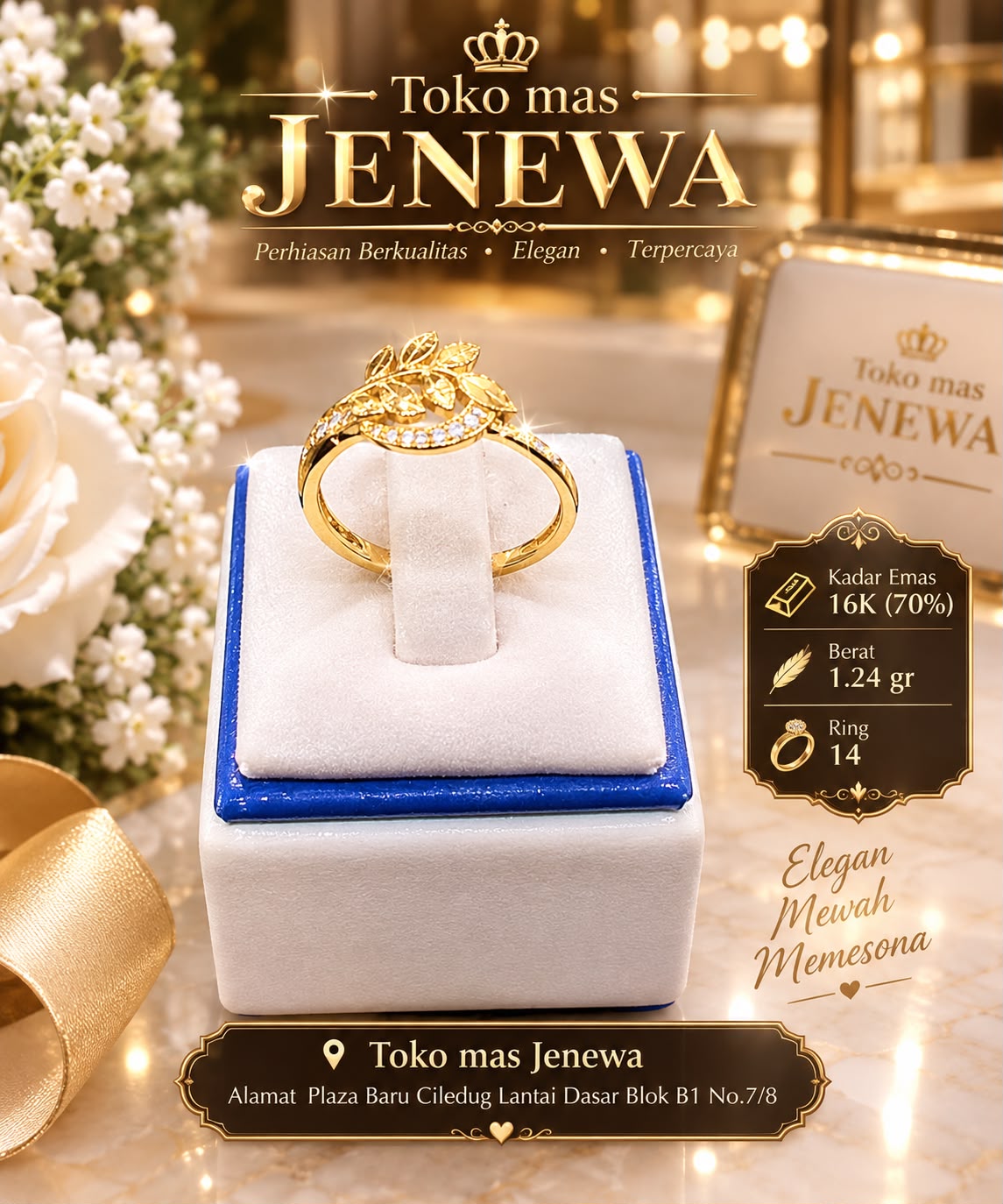 CINCIN daun polos