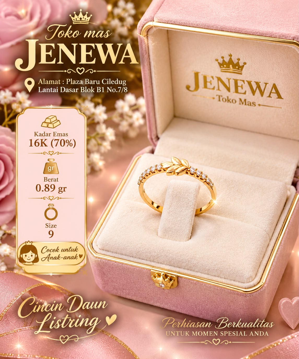 CINCIN DAUN LISTRING