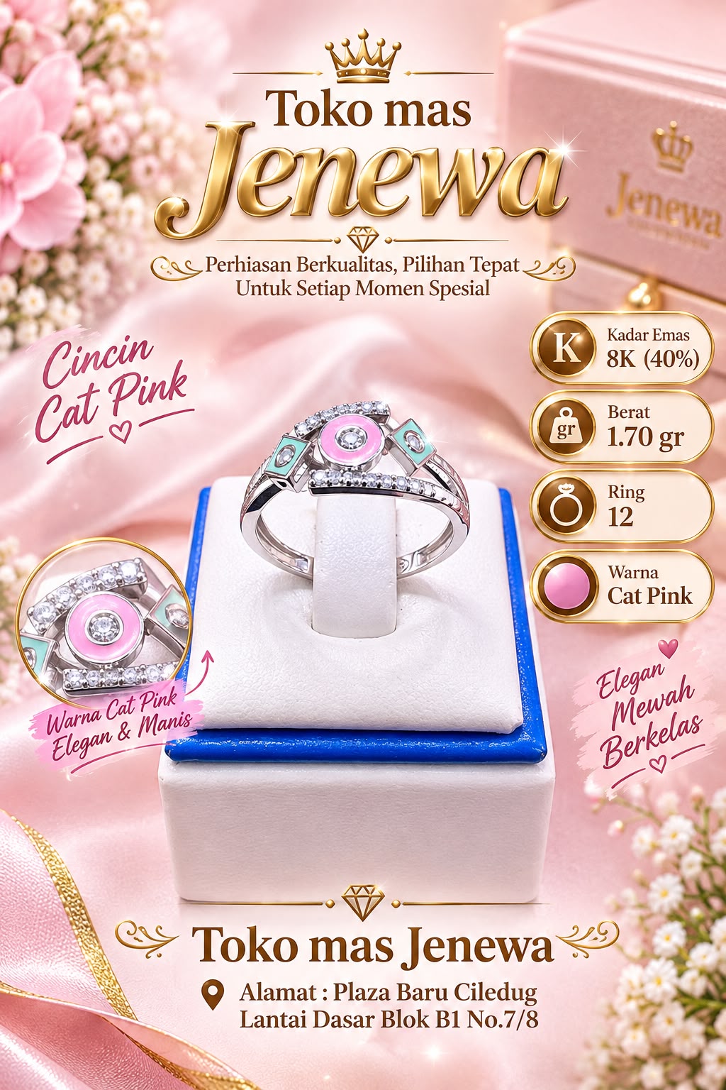 CINCIN CAT PINKN HJAU