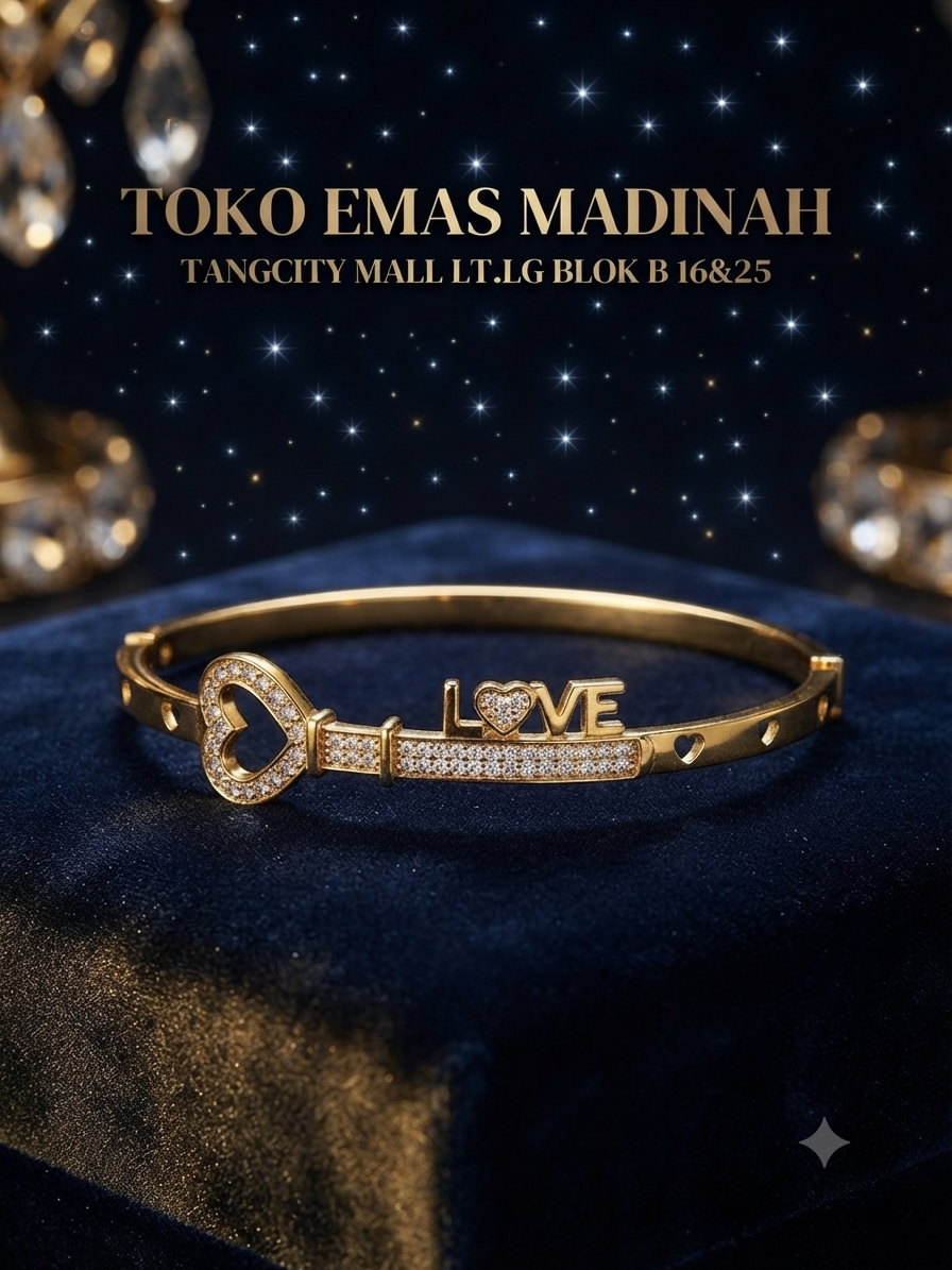 GELANG B KUNCI GEMBOK LOVE MATA AD