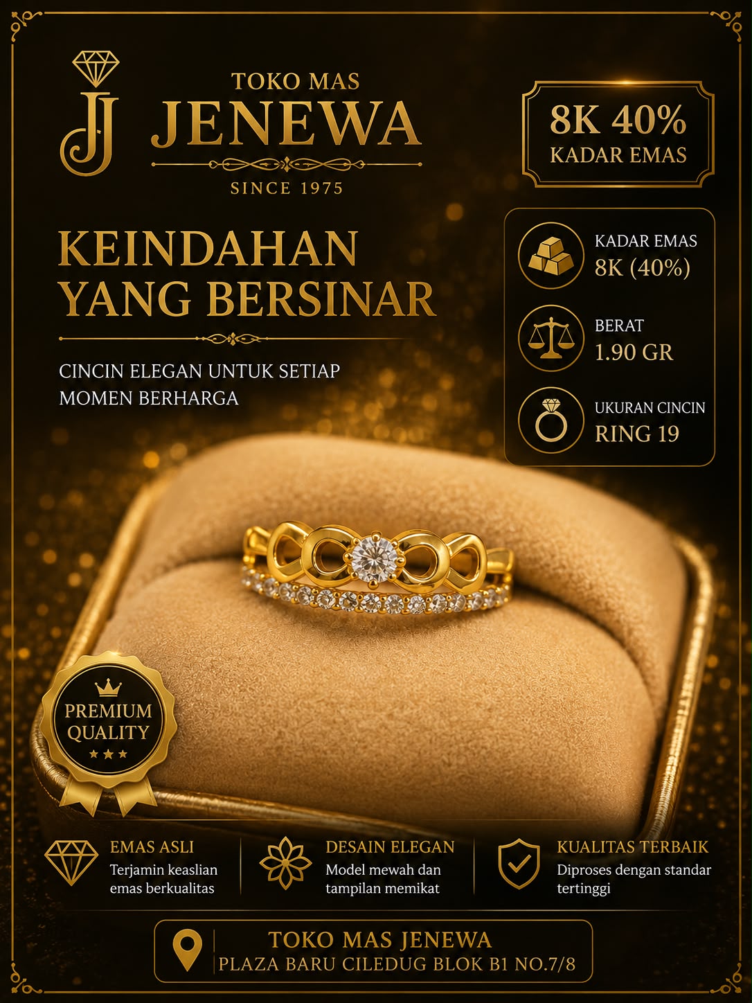 CINCIN 2 RING INFINITY LISTRING