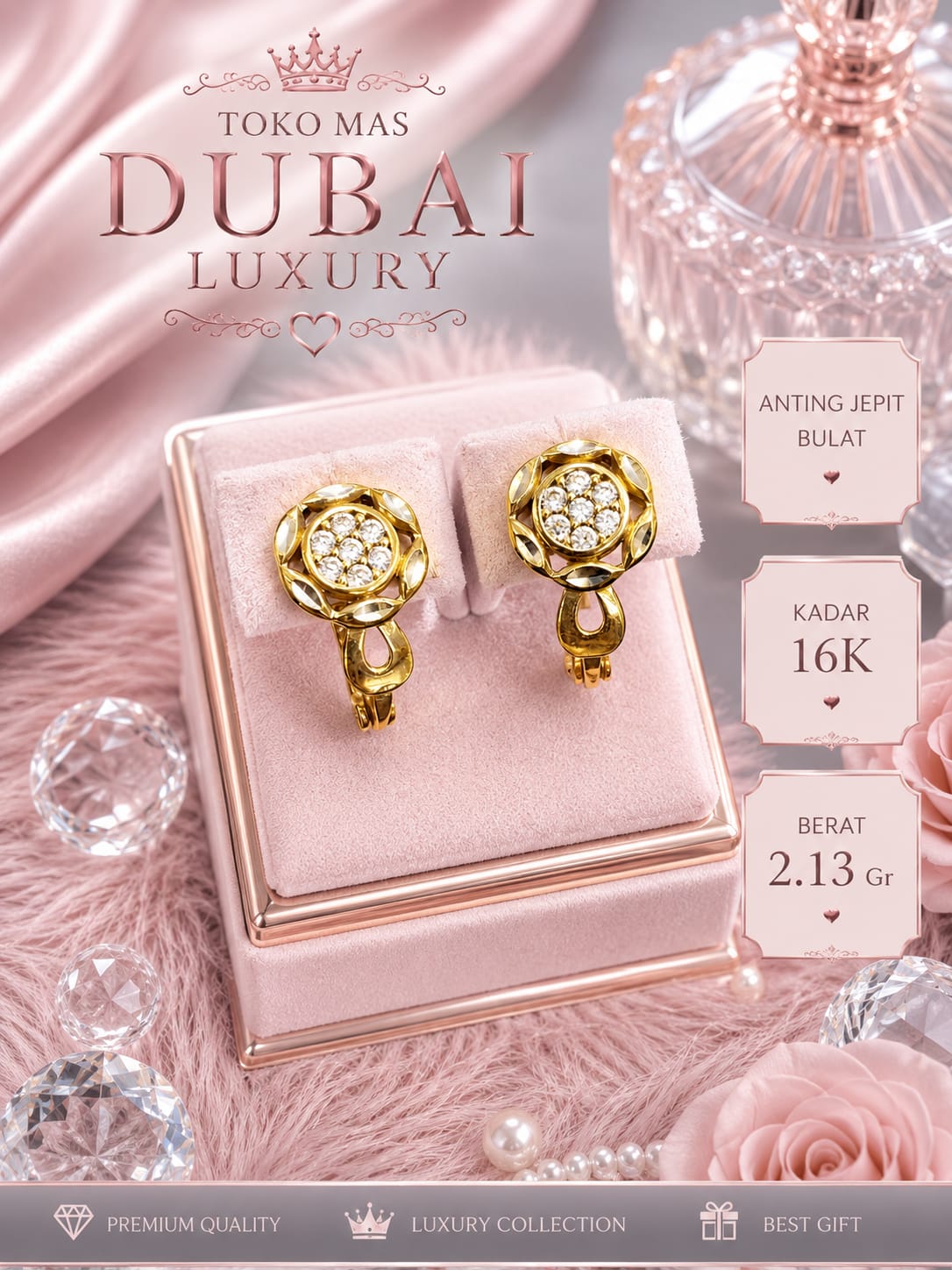 ANTING OVAL BULAT