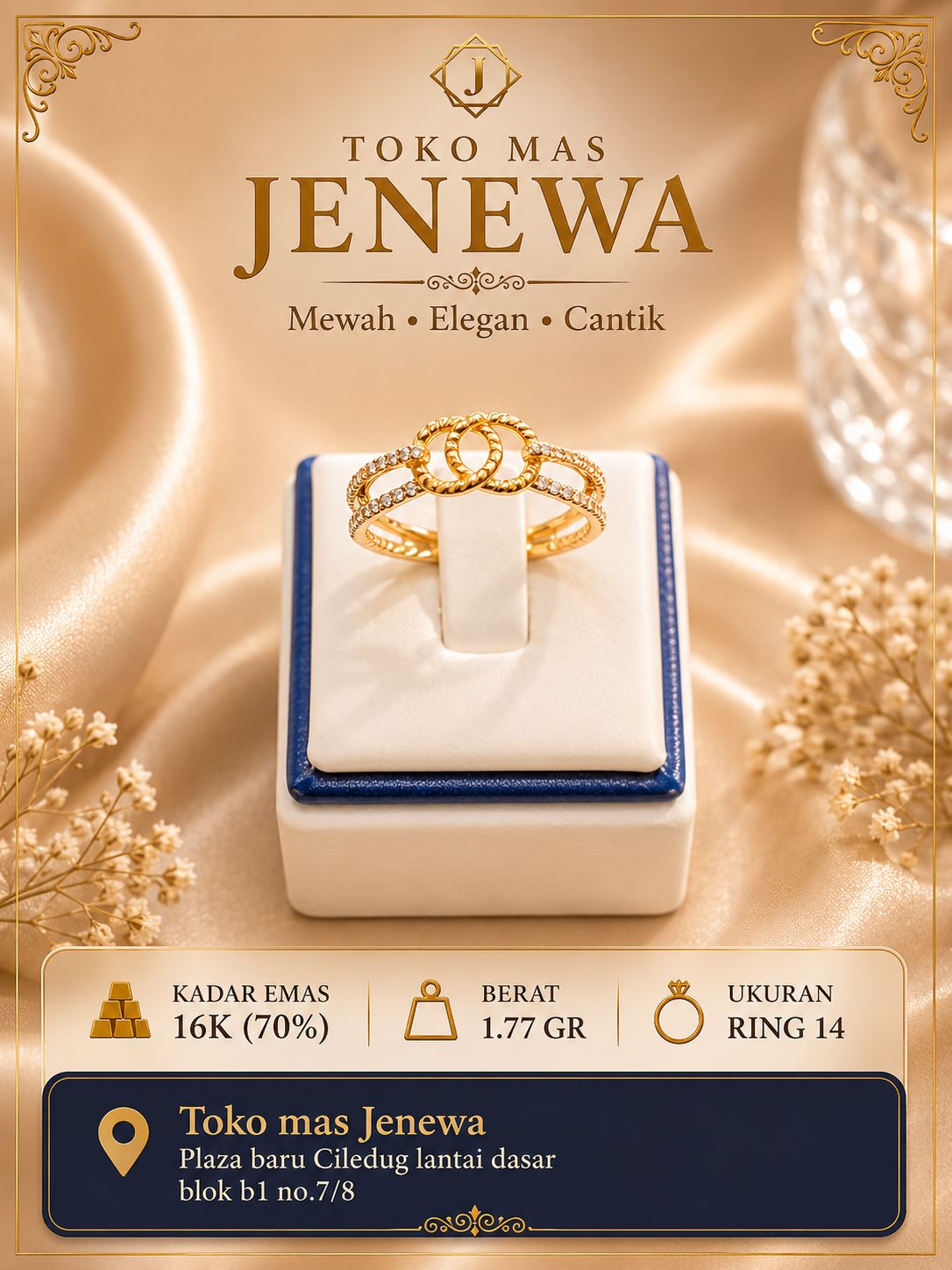 CINCIN BORGOL 1/2 RANTAI