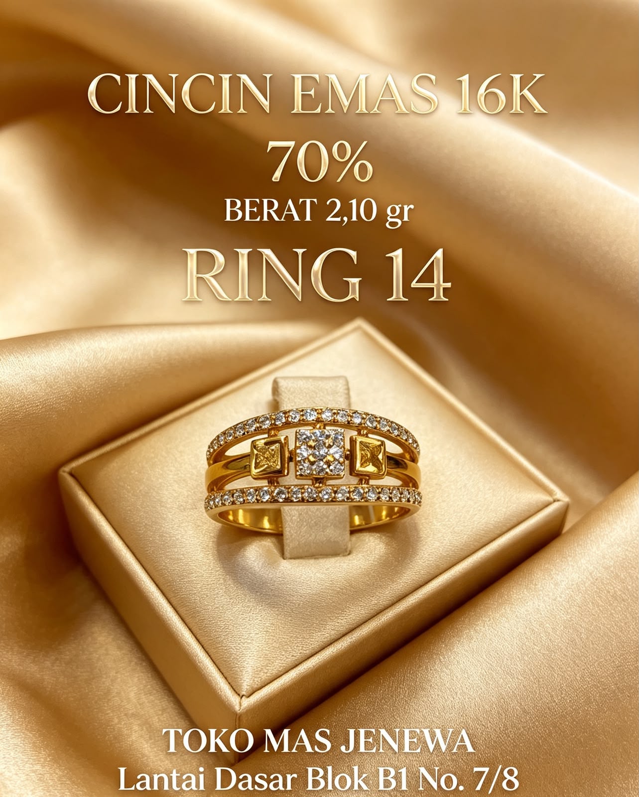 CINCIN KOTAK BUNGA