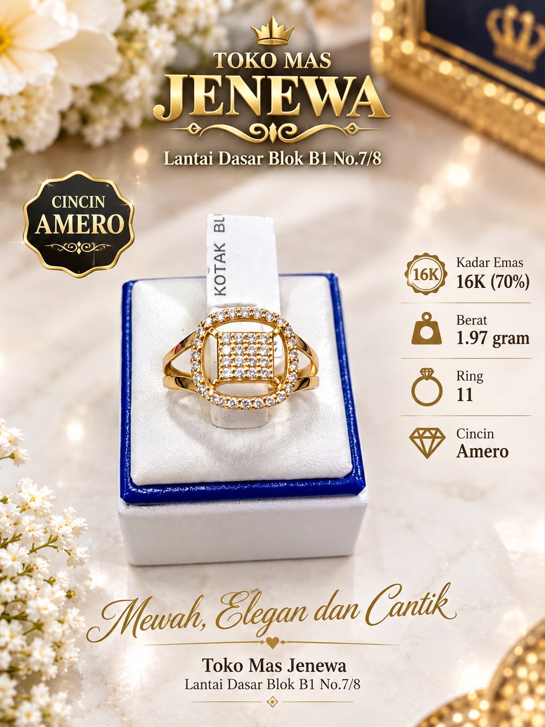 CINCIN kotak bulat