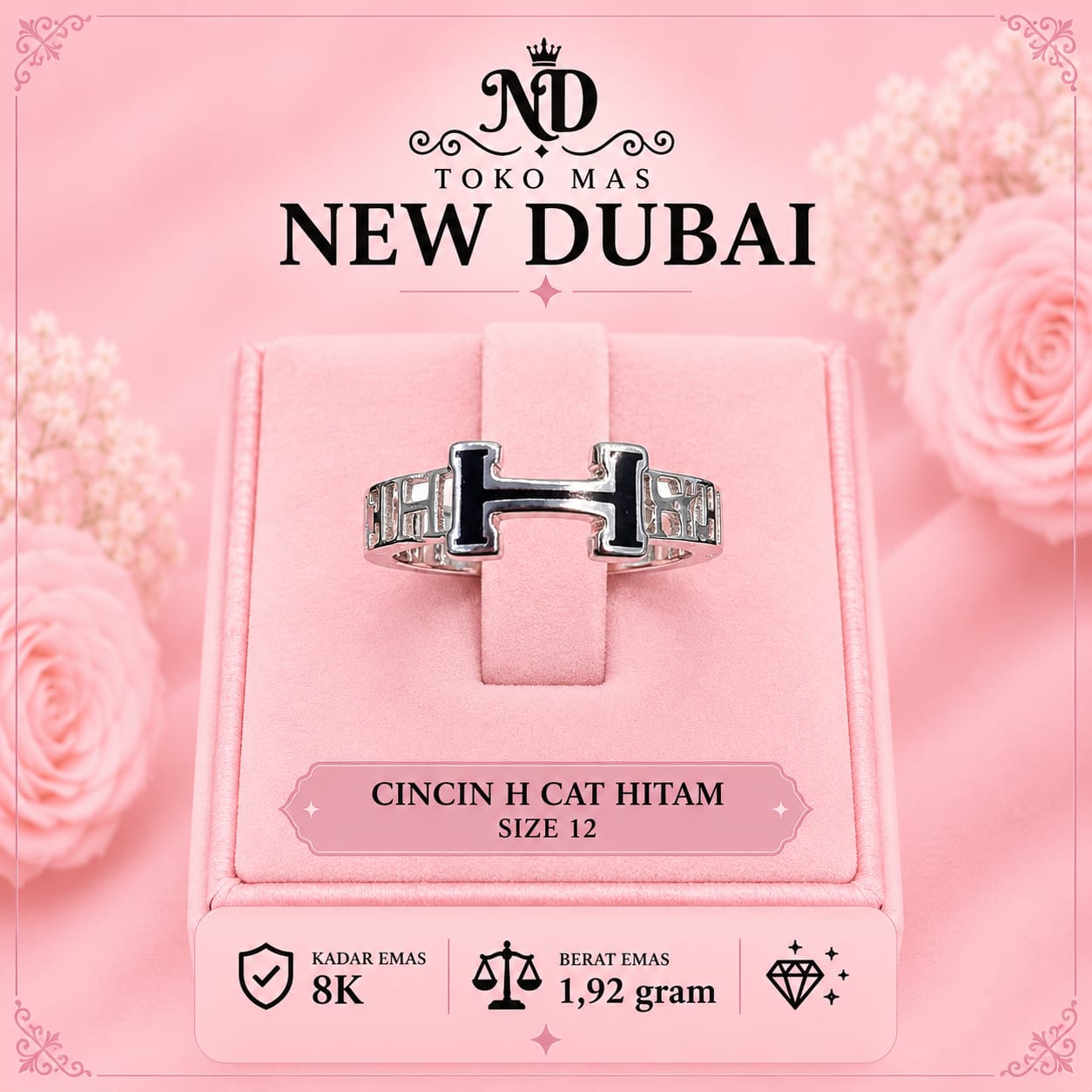 CINCIN H CAT HITAM