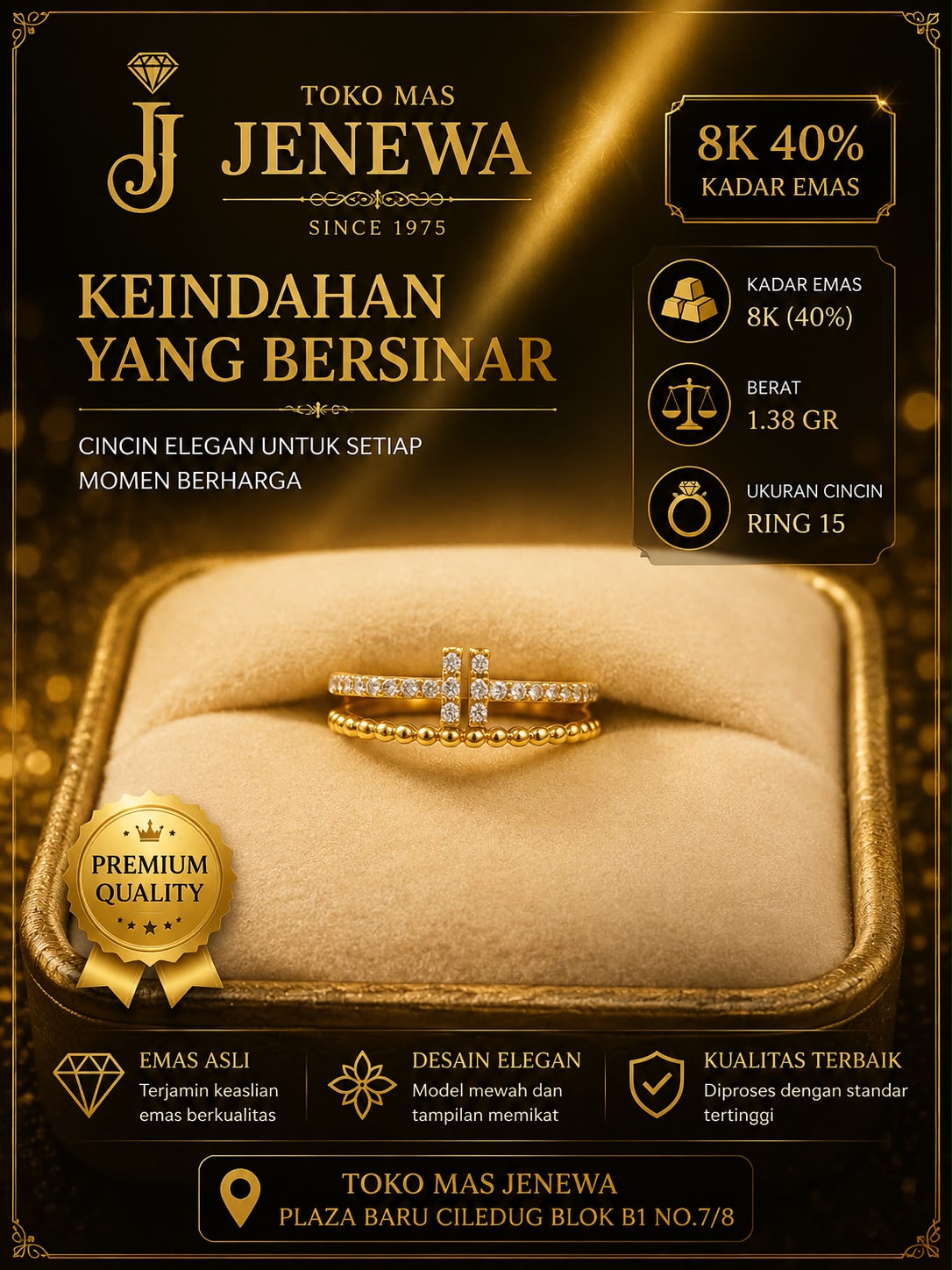 CINCIN 2 RING TIFFANY