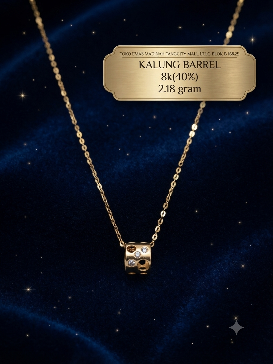 KALUNG K BARREL PENDANT