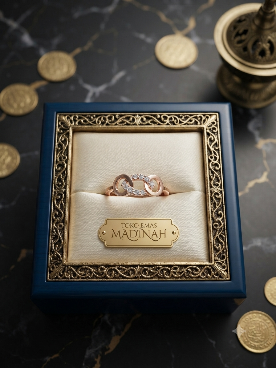 CINCIN OVAL RANTAI SIMPUL