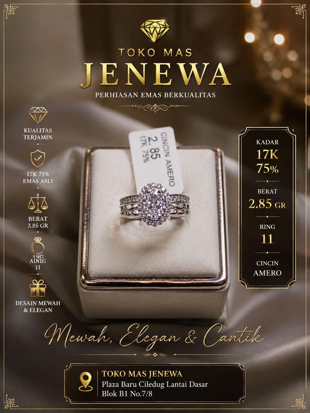 CINCIN bulat 2 ring