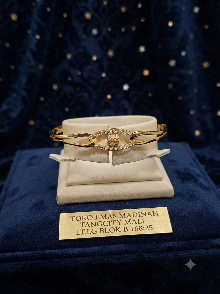 GELANG B OVAL 2 RING MATA AD