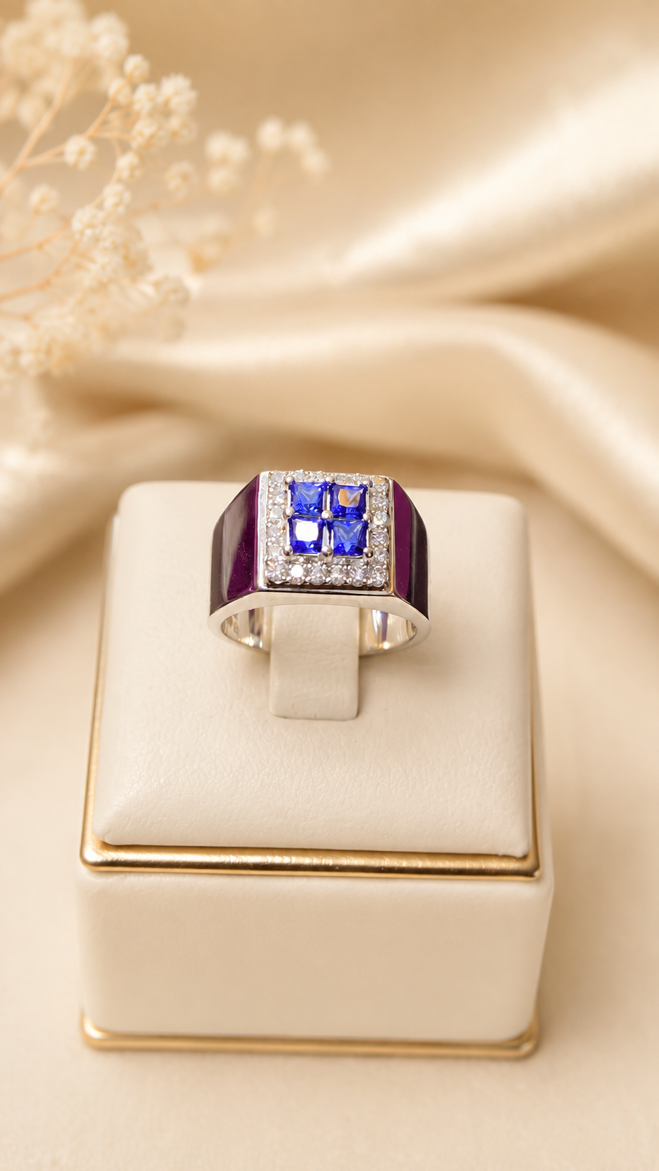 CINCIN LG SQUARE BLUE SAPPHIRE