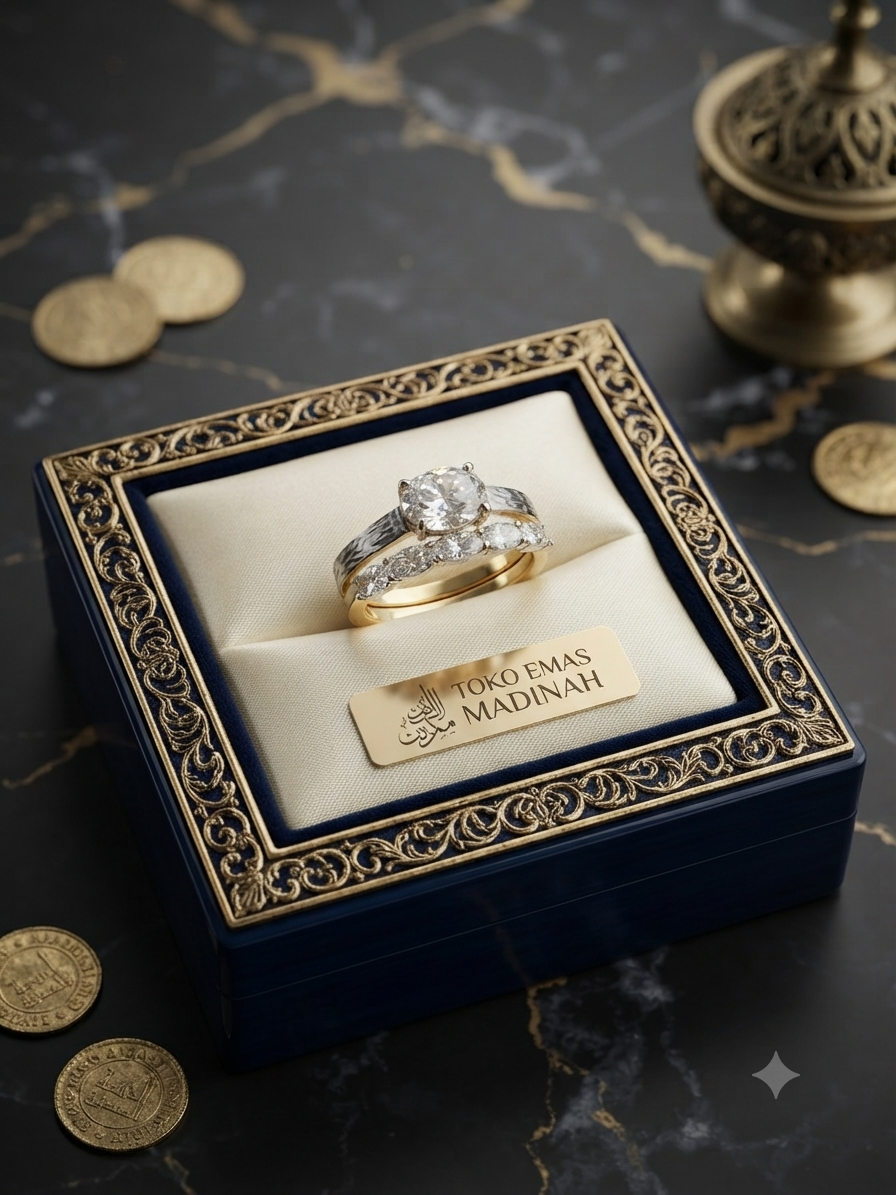 CINCIN OVAL CUT SOLITER MOTIF UKIR M.S