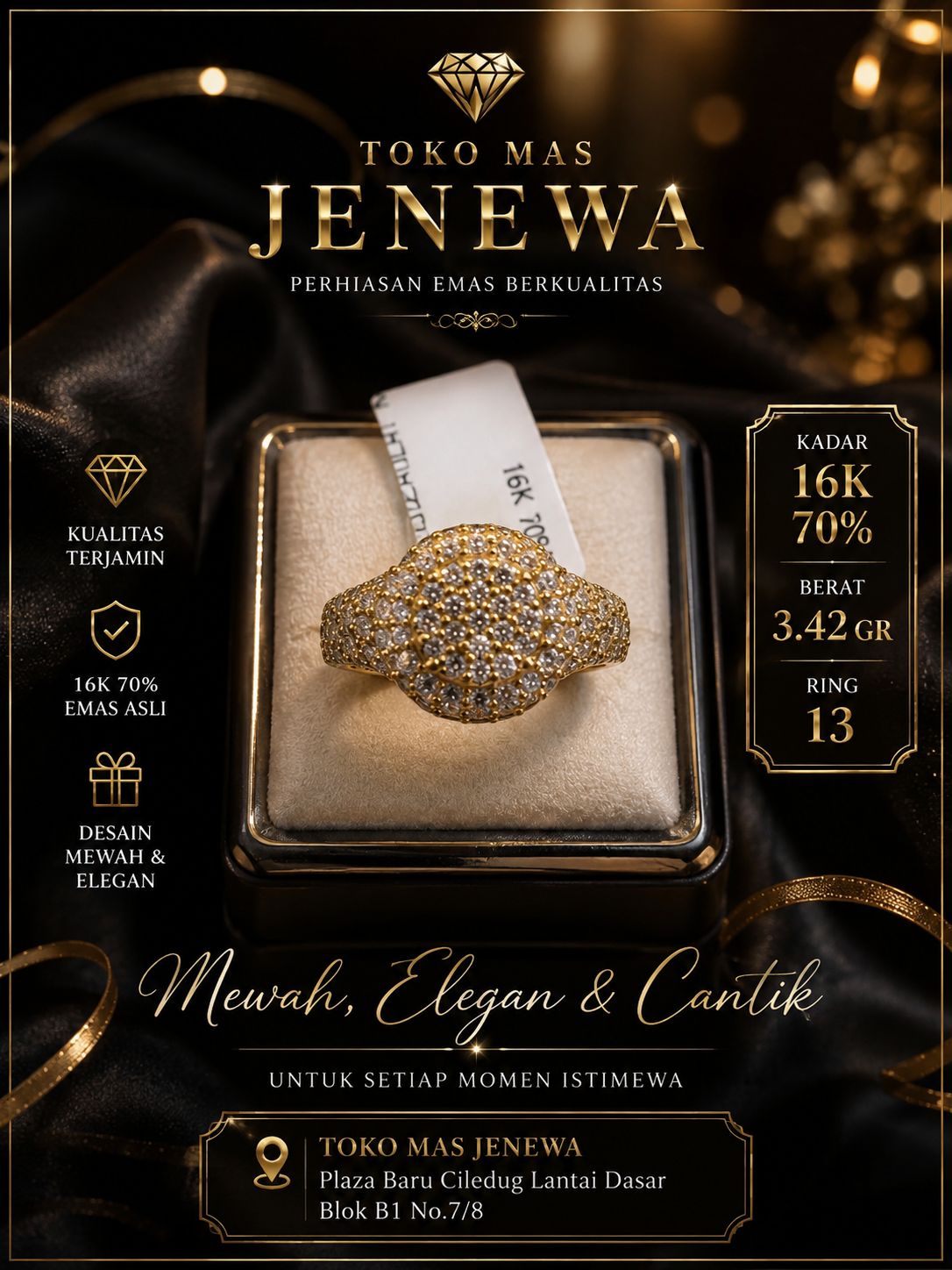 CINCIN BULAT KOTAK TABUR