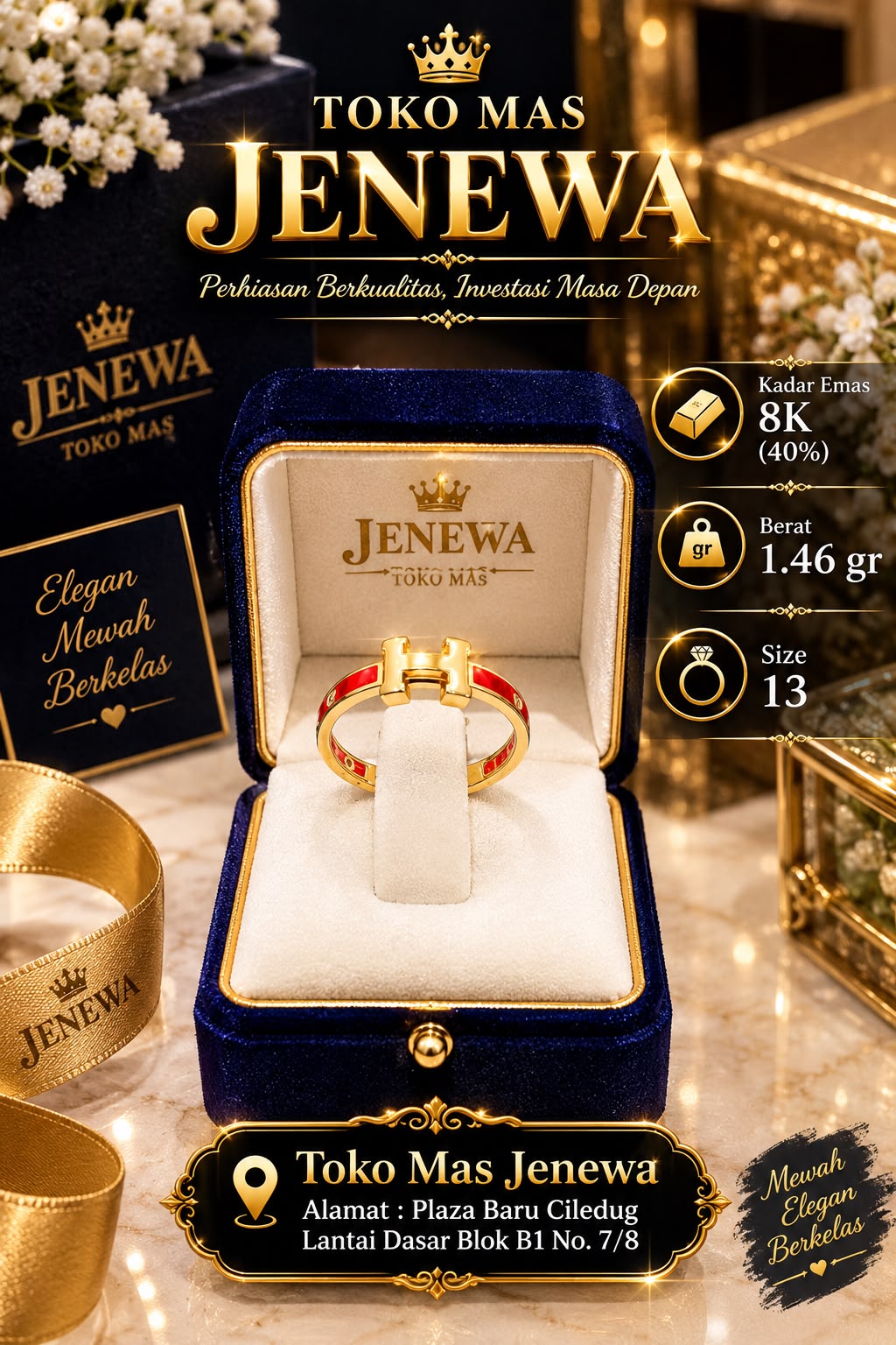 CINCIN HERMES CAT MERAH