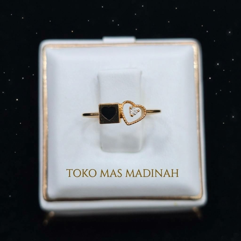 CINCIN LOVE KOTAK AD CAT HITAM