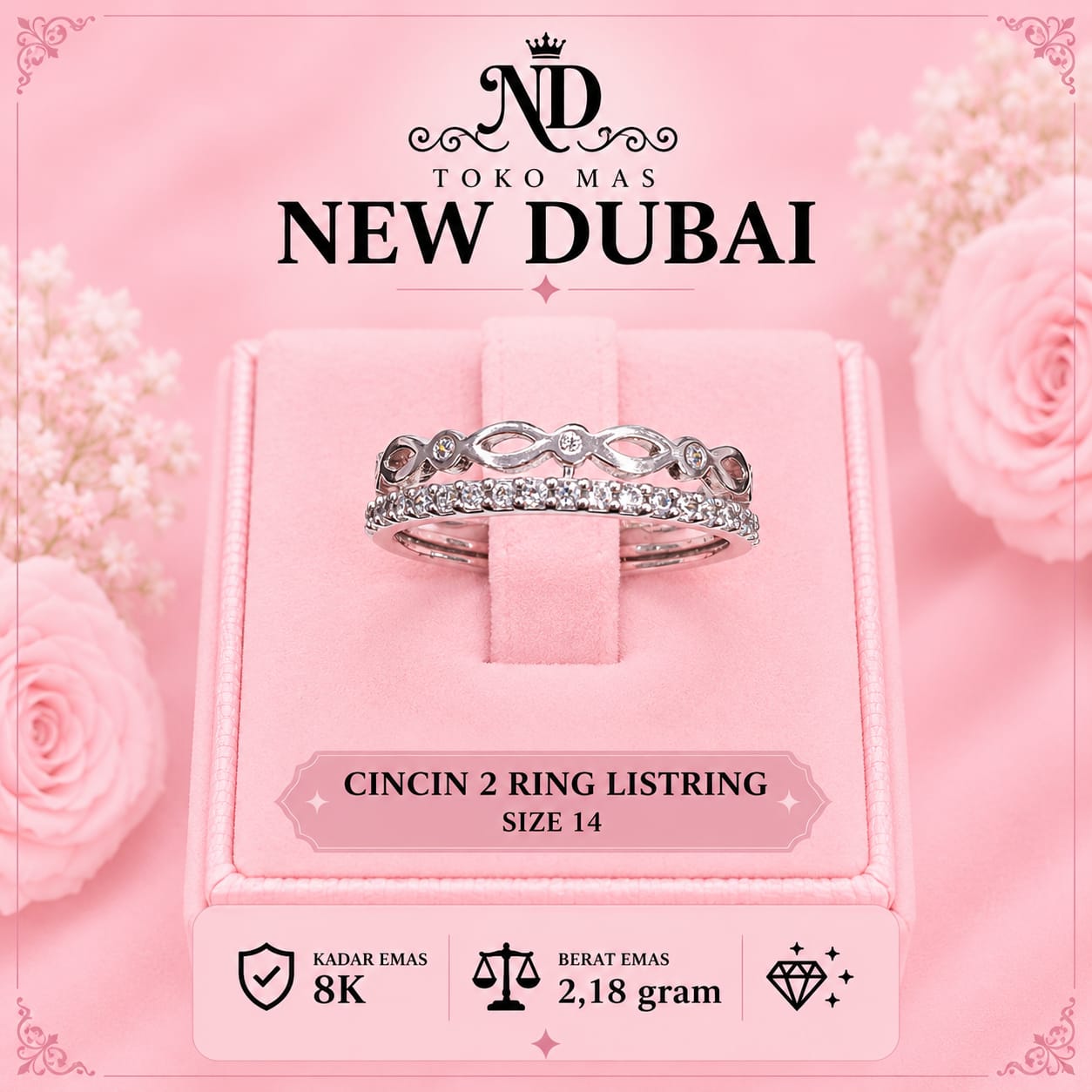 CINCIN 2RING LISTRING