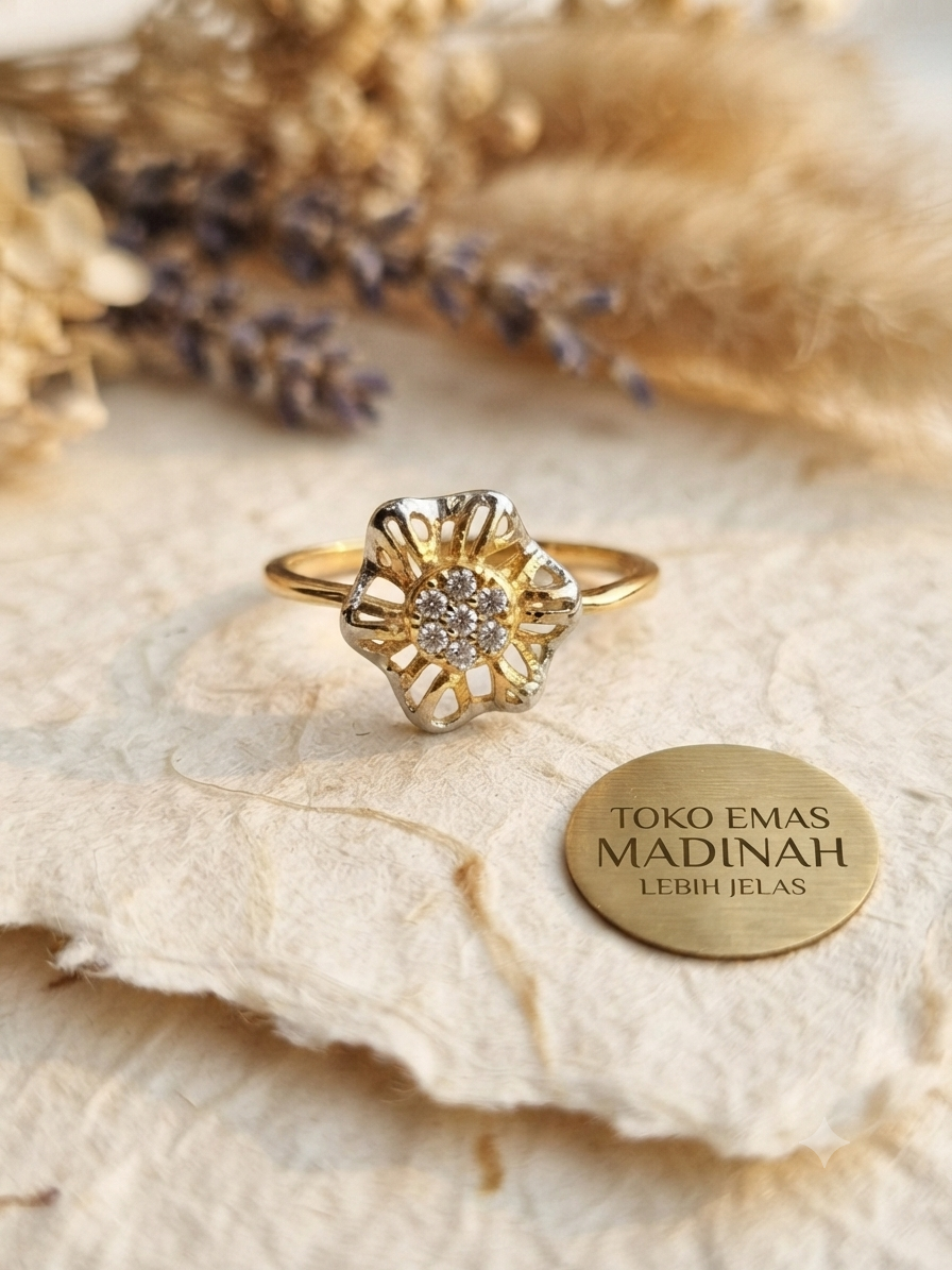 CINCIN BUNGA KOMBINASI MATA AD