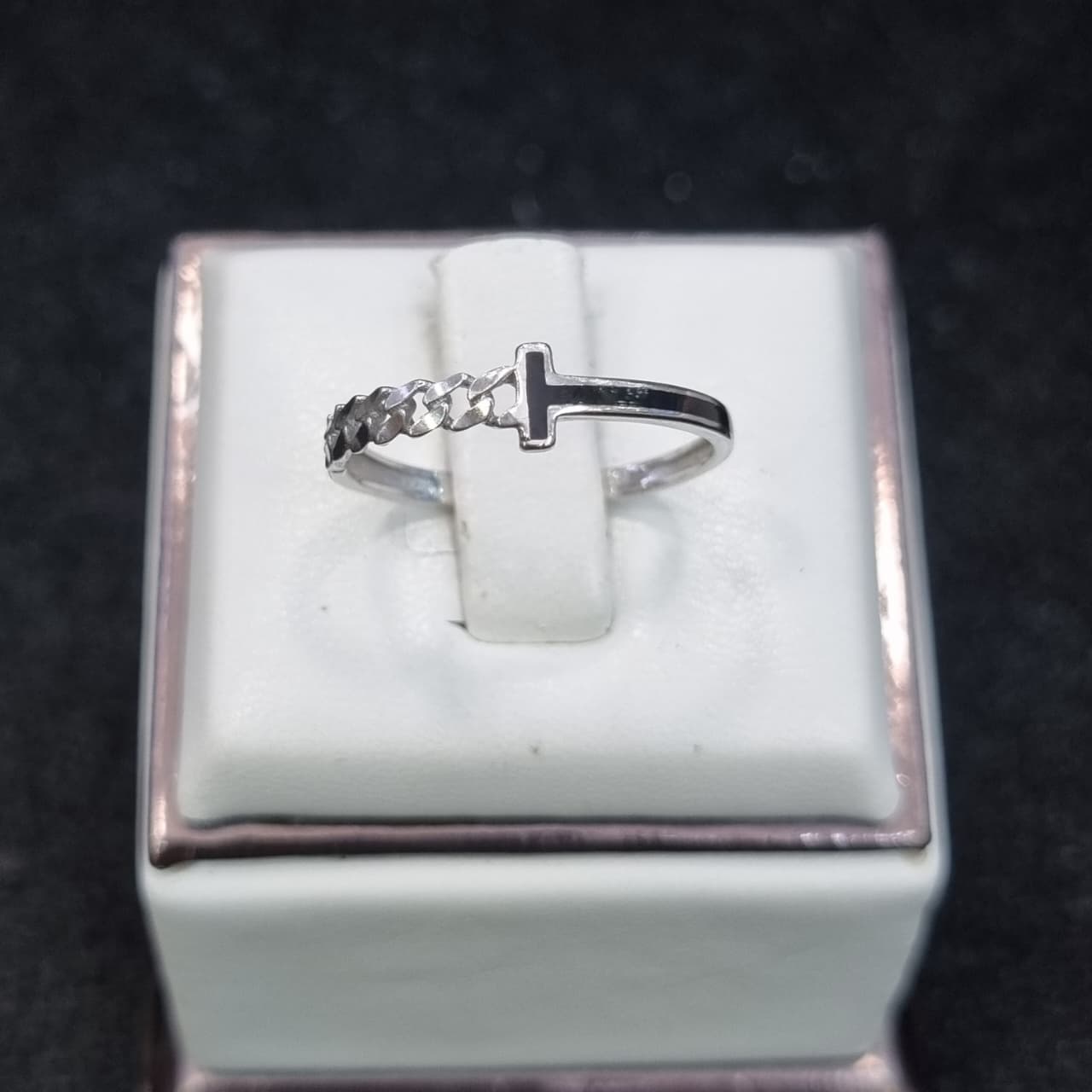 CINCIN TIFANY CAT HITAM 1/2 RANTAI