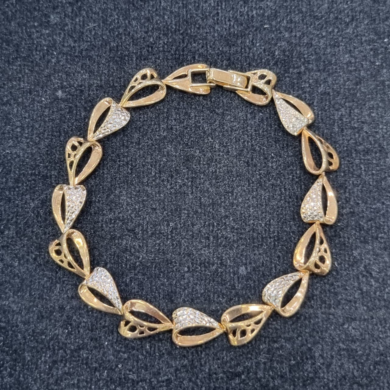 GELANG PLAT DAUN KOMBINASI
