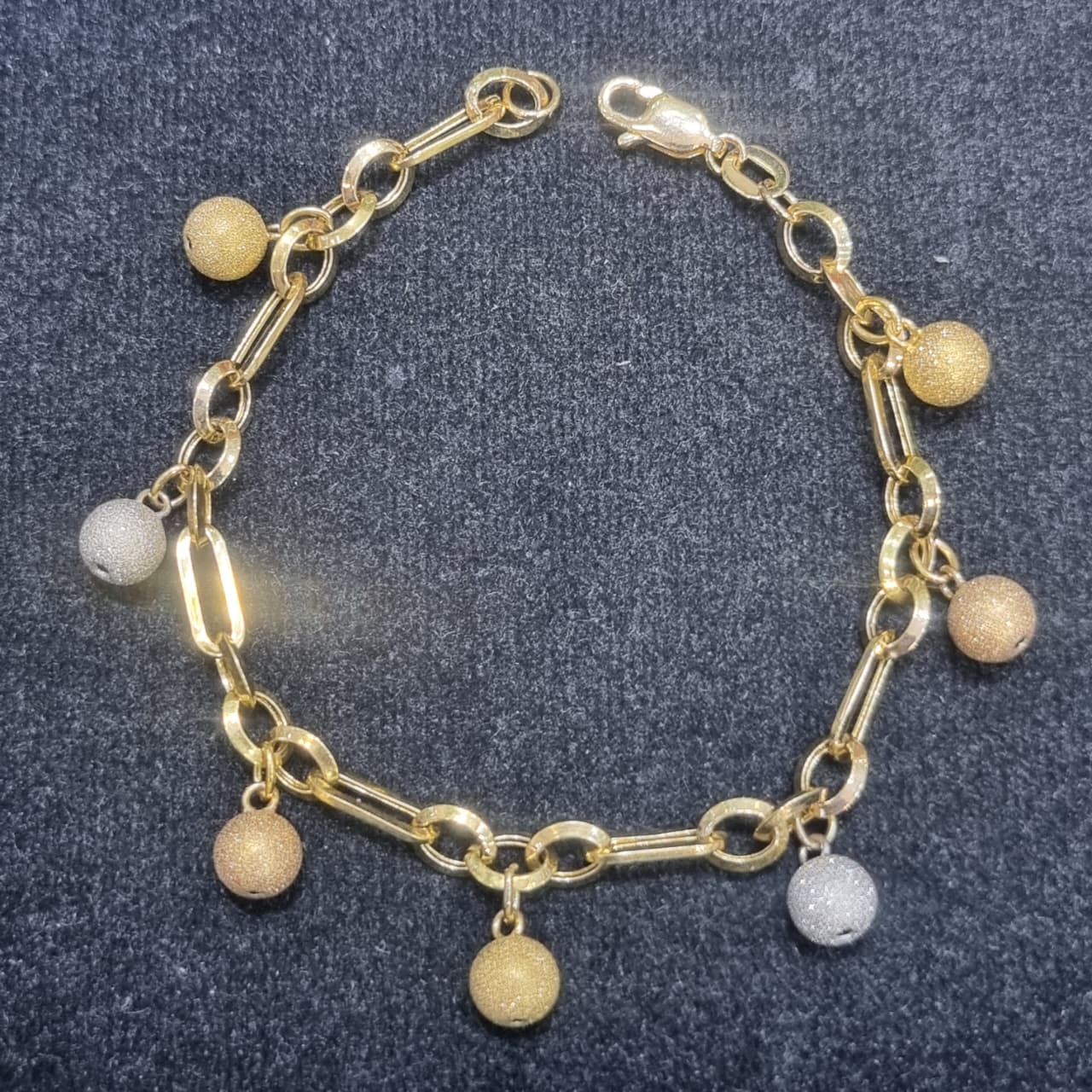 GELANG R PAPERKLIP 7 BOLA PASIR COM
