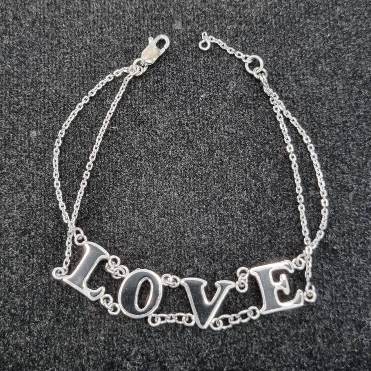 GELANG R LOVE 2 LAYER CAT HITAM